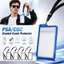 Tấm bảo vệ thẻ phân loại YICA 35PT PSA / CGC, Tấm bảo vệ thẻ chống tia cực tím khung nhôm, Kính hai mặt độc quyền trong suốt phong cách dây buộc từ tính