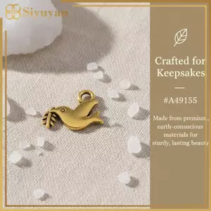 Siyuyan Elegant White Dove Trâm Bộ 10 Chân Kim Loại Hòa Bình Cho Thời Trang Hoặc Ý Tưởng Quà Tặng VN