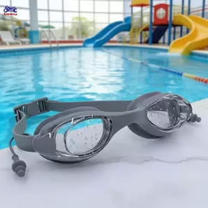 Kính bơi người lớn bền bỉ XOITOP Thiết kế chống sương mù có nút tai tích hợp cho Maximumfort VN