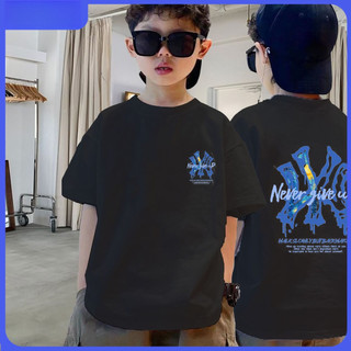 Áo phông cotton Bé trai umico với áo cổ tròn họa tiết graffiti mát mẻ