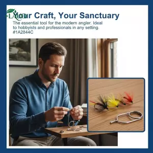 Springevenstar Thép không gỉ Fly Tying Hale Kìm có kẹp gói lông vũ để câu cá bay chuyên nghiệp Springevenstar