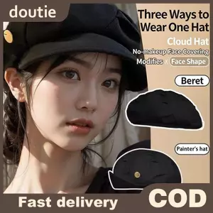 Doutie Mũ nồi hợp thời trang dành cho nữ có kích thước đầu lớn Cloud Hình bát giác Capfortable Tất cả các mùa VN
