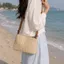 Túi đeo vai SAIA, Túi cói ống hút dệt thông thường, Túi đi biển đơn giản đa năng chất lượng cao dành cho nữ