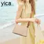 Túi đeo vai YICA, Túi cói ống hút dệt đơn giản, Túi đi biển đa năng thông thường chất lượng cao dành cho nữ