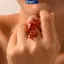 MAKY Phóng Đại Thời Trang San Hô Lấy Cảm Hứng Từ Nhẫn Nữ Punk Knule Trang Sức Cho Lễ Kỷ Niệm VN