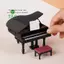 1: 12 Nhà Búp Bê Đàn Piano Thu Nhỏ W / Ghế Dụng Cụ Mô Hình Ghế Phòng Khách Nội Thất Trang Trí Đồ Chơi Phụ Kiện Nhà Búp Bê [Mới]