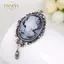 PNPIA- Mới Cameo Phong Cách Victoria Pha Lê Tiệc Cưới Nữ Mặt Dây Chuyền Cài Áo