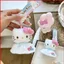BH2 Sanrio Hello Kitty Plushie Nhật Bản Teru Teru Bozu Móc khóa sang trọng Dễ thương Sang trọng Túi búp bê bông quyến rũ HB2