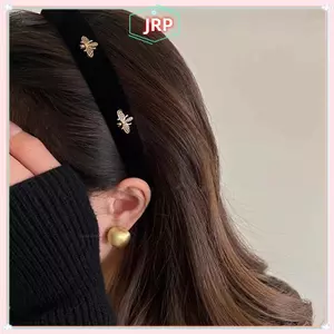 JRP Retro Tóc Vòng Tính Khí Ong Tóc Rộng Vòng Băng Đô Quấn Tóc Cho Nữ Cô Gái Pháp Đa Năng Thời Trang Phụ Kiện Tóc JRP