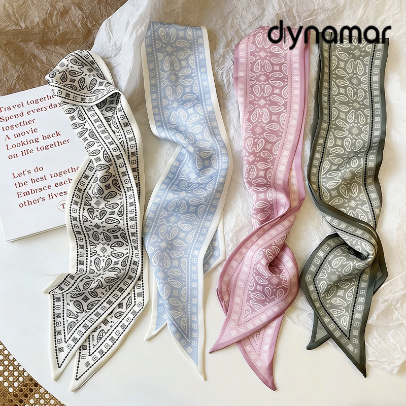 【dynamar】Khăn choàng dài họa tiết Paisley thanh lịch dành cho nữ, phụ kiện đa năng cho tóc và cổ.