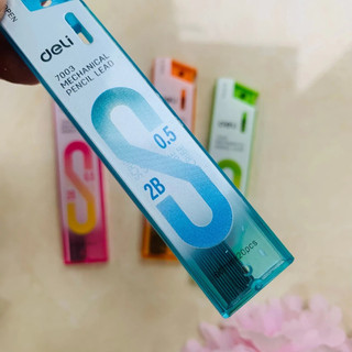 Combo 5 Ống Ruột Chì Kim Deli 0.5mm/0.7mm 2B E7003/E7004 – Nét Viết Đậm, Mượt, Khó Gãy