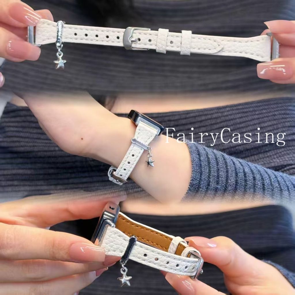 Dây đeo da hạt vải lanh mỏng cho Huawei Band 11 Pro 10 9 8 Vòng đeo tay cho Huawei Watch Fit 5 5pro Fit 3 4 Dây đeo cổ tay