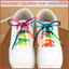 Dây giày màu cầu vồng tròn nhiều màu cho sneaker, dây buộc giày vui nhộn erkenai