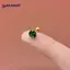 AN.MART 1 Đôi Bông Tai Tragus Xanh Tròn Nhỏ Stud Lobe Xuyên Sụn Stud Xoắn Trang Sức Cz Barbell Xuyên Bông Tai VN
