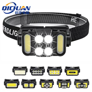Đèn pha cảm ứng đa chức năng Ánh sáng mạnh Pin dài Tuổi thọ Sạc chống nước Cắm trại ngoài trời Di động Câu cá Đèn pha