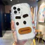 Ốp Lưng Cho Samsung Galaxy S26 S25 S24 S23 S21 S22 Plus Ultra 20 FE J7 Prime A03 A03S A02 A02S M02 A12 M12 A20 A30 Kem Vồng Cong Edge Motif Khuôn Mặt Ngộ nghĩnh NYK261