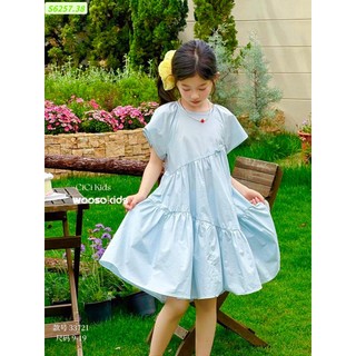 10-42kg (hàng thiết kế) váy thô xanh Cici kids