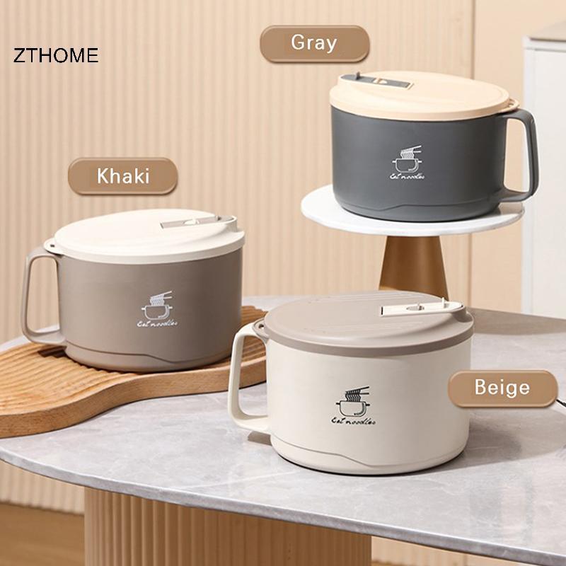 ZTHOME 304 Bát Xốp Inox Dung Tích Lớn Hai Lớp Chống Bỏng Hộp Cơm Trưa Có Bộ Đồ Ăn / Nắp Có Thể Thoát Nước Ramen Bát HOT