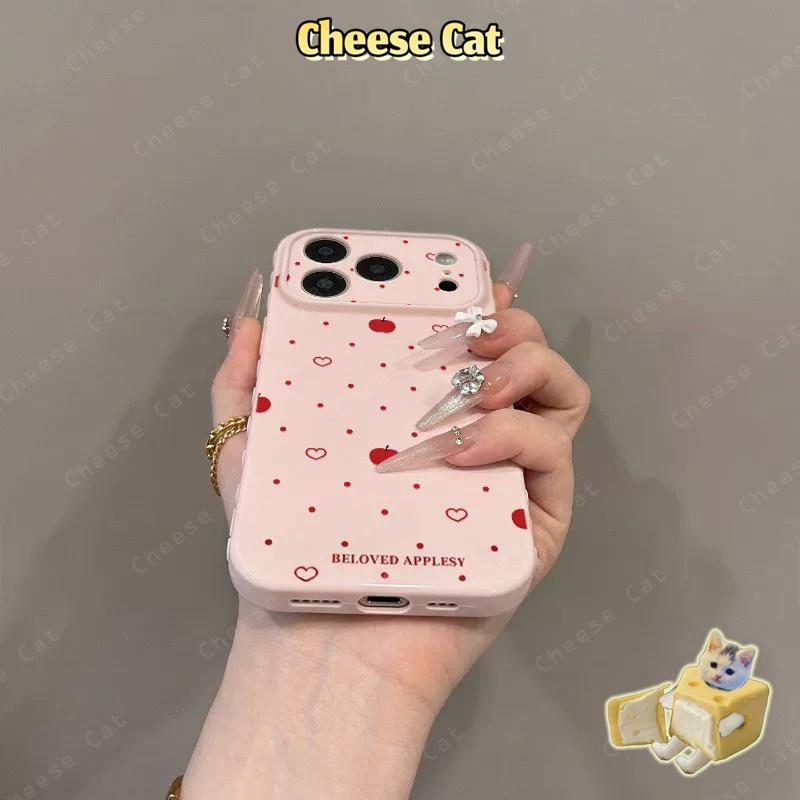 Giá đỡ điện thoại siêu mỏng táo ốp lưng tình yêu cho iPhone Ốp lưng cho iPhone 14 13 12 11 15 Plus 16 17 Pro Max