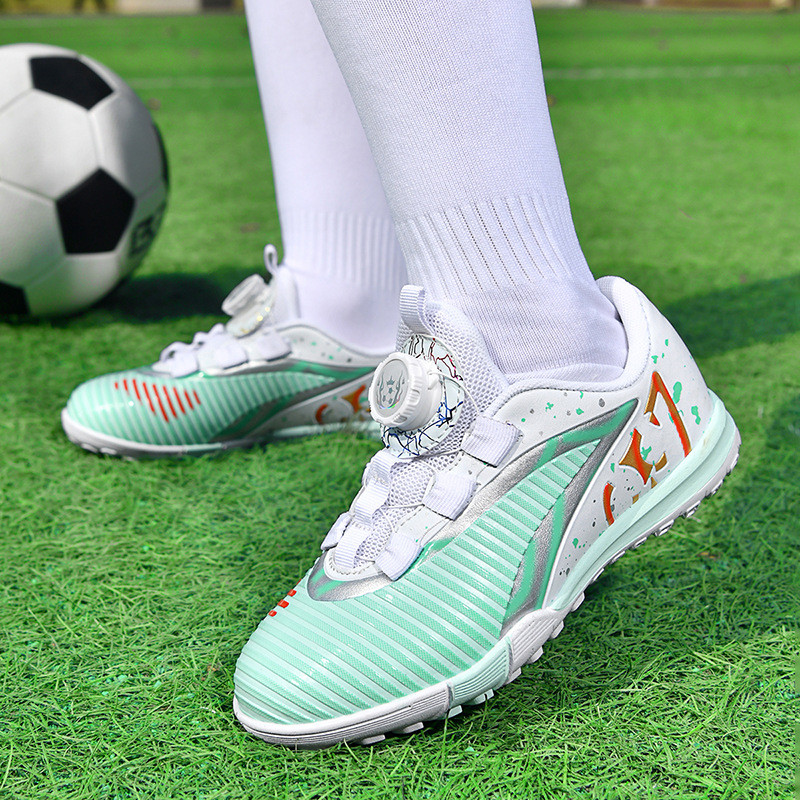 Phong Cách Mới Giày Bóng Đá Trẻ Em Chuyên Nghiệp TF Spikes Thi Đấu Huấn Luyện Giày Thể Thao Trẻ Em Size 28 WXIQ