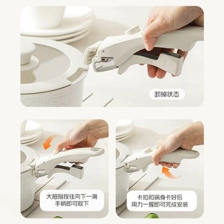 Đa Năng Có Thể Tháo Rời Tay Cầm Co Giãn Có Thể Điều Chỉnh Có Thể Tháo Rời Tay Cầm Chịu Nhiệt Độ Cao Chống Trơn Trượt Bộ Nồi Tay Cầm Đa Năng Hàng Có Sẵn