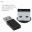 apill Type C Adapter USB to Female Chuyển đổi truyền dữ liệu tốc độ caoOTG cho Laptop ABS + Hợp kim nhôm (2 gói) (Đen)