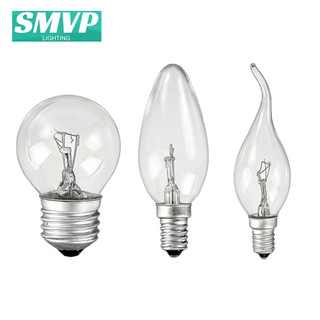 SMVP Bóng đèn Halogen có thể điều chỉnh độ sáng E27 E14 G45 C35 C37 Bóng đèn nhọn tròn Kéo đuôi 220V 25W 40W 60W Ánh sáng ấm 2700K