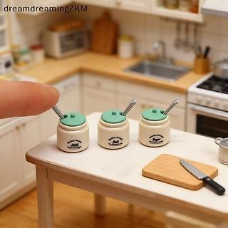 [dreamdreaming] 3 Cái Bình Gia Vị Mini Model 1 / 12 Nhà Búp Bê Thu Nhỏ Nhà Chơi Nhà Bếp Trang Trí Cảnh Phụ Kiện Búp Bê Đồ Chơi [zkm]
