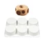 Khuôn làm bánh Mousse 3D bằng silicon cấp cc với 6 khoang Dụng cụ làm bánh thủ công Thích hợp để nướng sô cô la tráng miệng