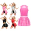 Nyeemya Nữ Bóng PU Crop Top Và Váy Bộ Mặt Trước Dây Kéo Kép Áo Vest Không Tay Tank Top Và Mở Tầng Phía Trước Xù Viền Váy Mini Clubwear