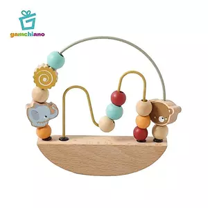 Gamchiano Giáo Dục Hạt Xếp Hình Đồ Chơi Tương Tác Bằng Gỗ Cho Trẻ Em Từ 1 Đến 3 Tuổi Học Tập Sớm Cảm Giác Chơi Tập Đi