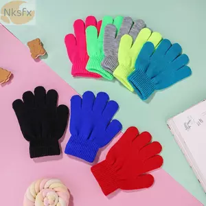 NKSFX 1 Đôi Găng Tay Không Ngón Nam / Nữ Ấm Co Giãn Co Giãn Mới Lạ Nửa Ngón Ấm Áp
