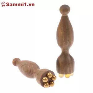 ZK Green Sandalwood Gua Sha Face Massage Tool - Lotus Seedpod Shape Facial Phystherapy VN