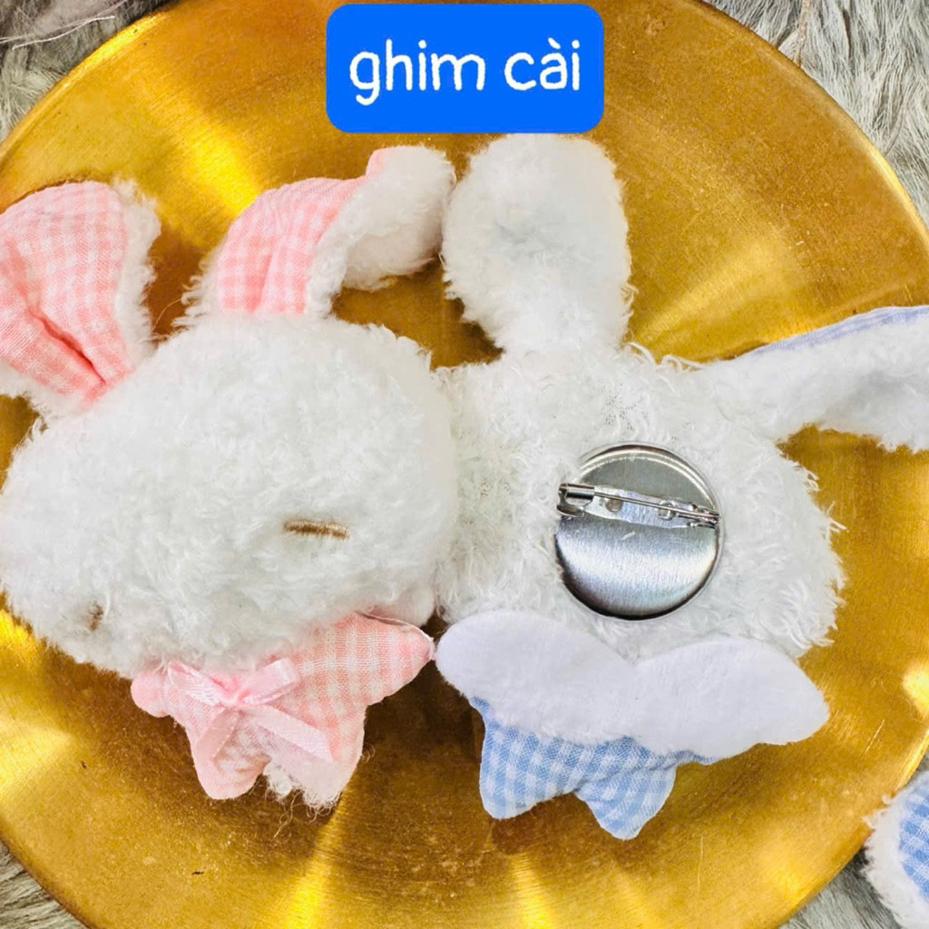 [ tổng kho sỉ ] Móc khoá thỏ mắt hí treo balo túi xách, ghim cài xinh xắn 12cm | BigBuy360 - bigbuy360.vn