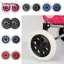 BORAGETE 2 Chiếc Shoppin Xe Bánh Xe, Thay Thế Bánh Xe Lốp Linh Hoạt, Thời Trang 6.3Inch EVA Chống Trượt Du Lịch Xe Đẩy Bánh Phụ Kiện Hành Lý