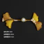Handmade Sườn Xám Đĩa Nút Ngọc Trai Trung Quốc Ginkgo Nút Cứng Phong Cách Retro Đường Phù Hợp Với Bện Nút Trang Trí 6.7