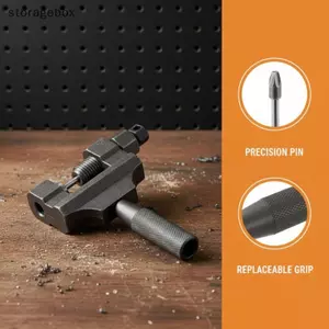 Thao tác dễ dàng Bộ ngắt xích xe máy bằng kim loại Qui Rivet Remover Tay cầm chống trượt cho người mới bắt đầu Sửa chữa Sử dụng Đẹp