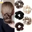 < YEI > Phong Cách Retro 5 Dây Buộc Tóc Co Giãn Mềm Cao Cấp Cho Nữ Mới