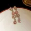 Siêu Nhấp Nháy Hình Học Tinh Tế Giọt Nước Bông Tai Zircon Tua Rua Tính Khí Bông Tai Cao Cấp 6.8