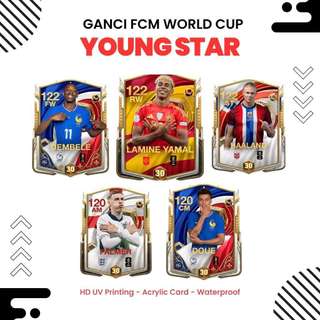 FC Móc chìa khóa di động in UV HD Phiên bản Cúp bóng đá cao cấp acrylic 6 cm NẮNG DECOR SHOP