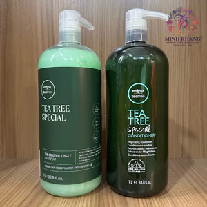 Dầu gội xả trà bạc hà kháng khuẩn, dành cho tóc gàu Paul Mitchell Tea Tree Special 1000mlx2 [ MK ]