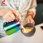 Phong Cách Nhật Bản Thép Không Gỉ 304 Vòng Hoa Xi Lanh Cà Phê Vòng Hoa Cốc Sữa Tay Rỉ Sữa Cốc Đồ Dùng Cà Phê Bộ EGF3