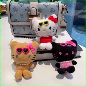 PS1 Dễ Thương Sanrio Hello Kitty Sang Trọng Mặt Dây Chuyền Ba Lô Trang Trí Móc Khóa Quà Tặng Cho Bạn Gái Đồ Chơi nhồi Bông Bộ Sưu Tập SP1