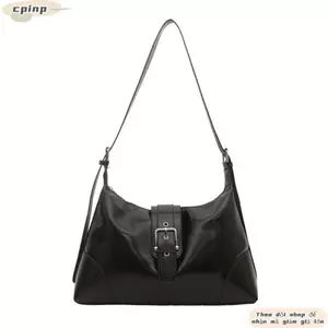 Túi Nách CPINCP, Da PU Retro Y2K Túi đeo dưới cánh tay Hobo, Hợp Thời Trang Maillard Xếp Ly Dung Tích Lớn Túi Xách Ly Hợp Thường Ngày Làm Việc