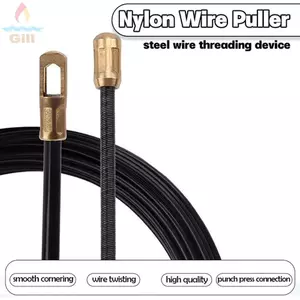 GILL 1 Cuộn Cáp Kéo, Băng Lò Xo Điện 5 / 10 / 15 / 20 / 25 / 30M Hướng Dẫn Kéo Đẩy, 3mm Nylon Conduit Threader Dụng Cụ Hỗ Trợ Dây