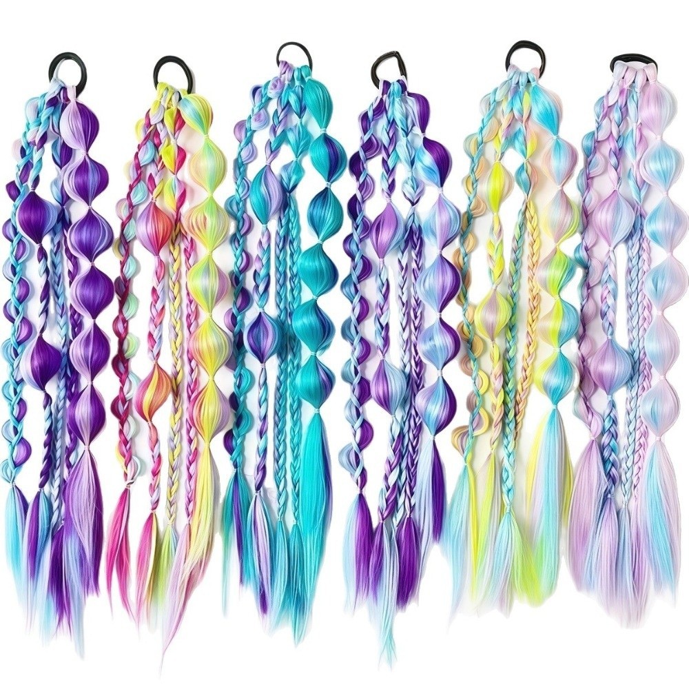 SENRTY Lantern Bubble Twist Braid, Tóc thắt nút đèn lồng dài nhiều màu sắc, Dreadlock tự nhiên Thắt dây buộc tóc chuyển màu quấn tóc sử dụng hàng ngày