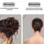 Trong Kho Lộn Xộn Xoăn Tóc Búi Tóc Đàn Hồi Kẹp Tóc Scrunchy Hairpieces 60-100 Miếng Cá Tuyết