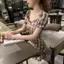 Đầm mùa hè phong cách Hàn Quốc cổ điển một vai eo hẹp mỏng vừa vặn hơn Váy ca rô