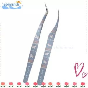 Nhíp lông mi giả EBINLANDS, Nhíp dán cong hoạt hình có độ chính xác cao, Đa chức năng bằng thép không gỉ chống tĩnh điện Nối dài Nhíp nối dài Ghép
