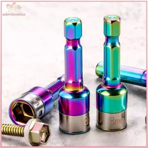 THÊM 1 / 4 Chiếc Ratchet Soet Lô Adapter Dụng Cụ Kim Loại Tay Cờ Lê 8 Mm Lục Giác Shank Tác Động Soets Cờ Lê Máy Khoan Điện Chuyển Đổi BSS